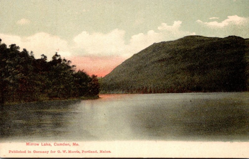 Maine Camden Scene On Mirror Lake