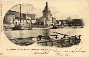 CPA LIBOURNE Tour du Grand Port Sur L'Isle (985290)