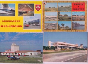 AIRPORTS France 84 Postcards pre-1980 (L3824)