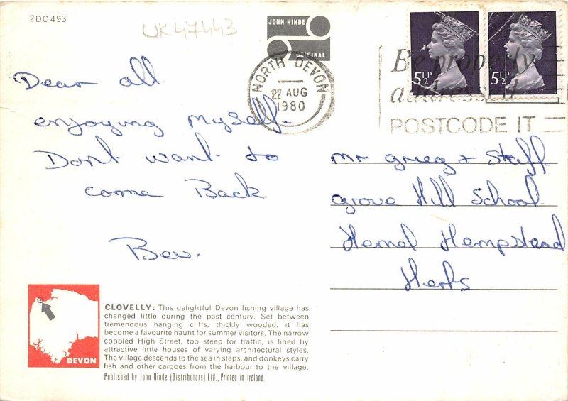 uk47443 picturesque clovelly north devon  uk