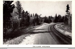 Wisconsin Eau Claire Road Scene Real Photo