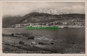 Scotland Postcard - Fort William, Snow Capped Ben Nevis RS34068
