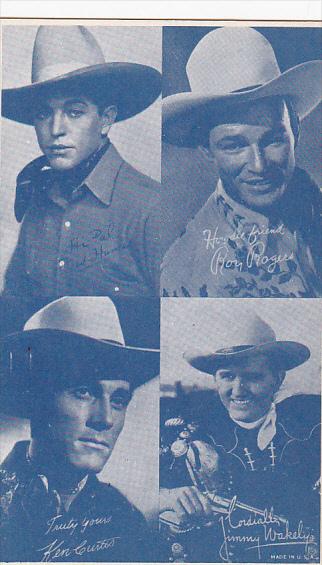 Cowboy Arcade Card Fred Horner Roy Rogers Ken Curis Jimmy Wakely