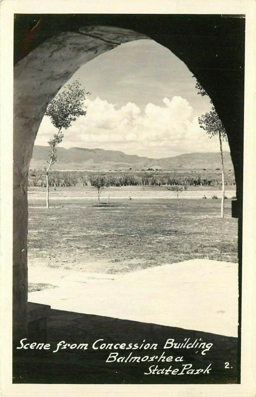 Balmorea State Park Toyahvale TX Texas concession stand RPPC Postcard