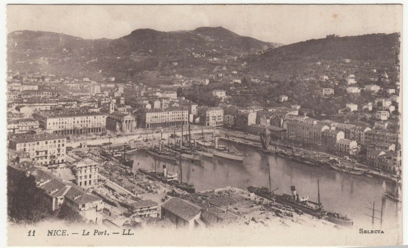 France; Nice, Le Port PPC By Levy, LL11, 1915 Military Post, The Docks 