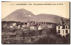 Old Postcard L & # 39Auvergne Vue Generale d & # 39Orcine And Puy de Dome