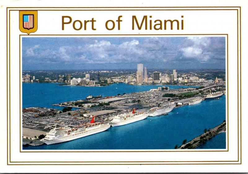 Florida Miami Port Of Miami Cruise Capitol Of The World