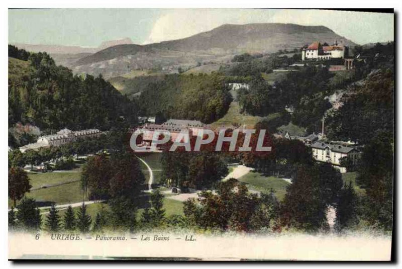 Old Postcard Panorama Uriage Les Bains