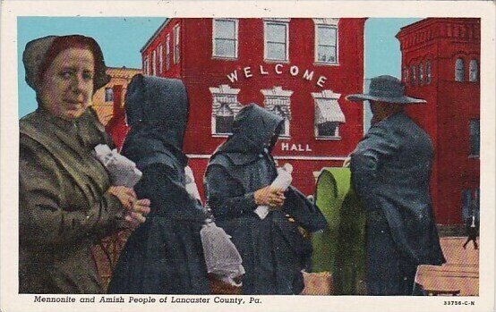 Mennonite And Amish People Of Lancaster County Pennsylvania