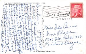 Old Stagecoach Yellostone National Park, USA Postcard