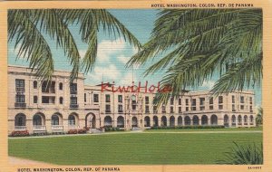 Postcard Hotel Washington Colon Republic Panama