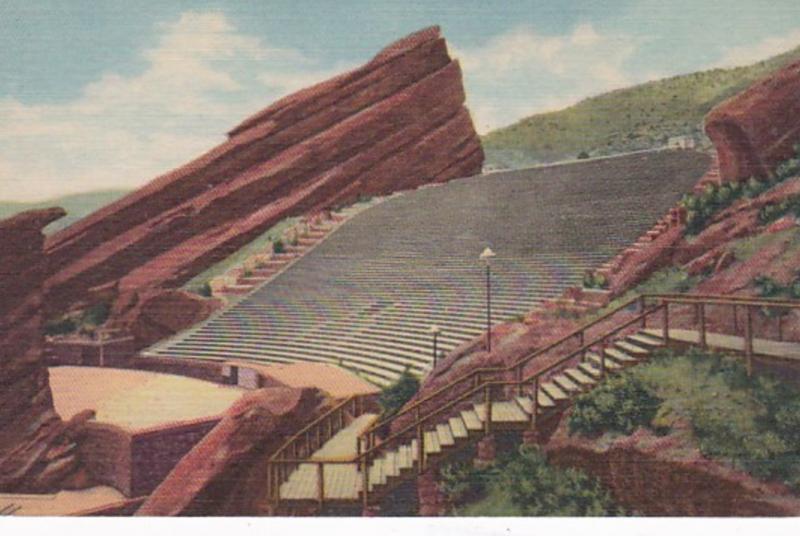 Colorado Denver Mountain Parks The Red Rocks Theatre Curteich