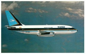 Tame Ecuador Boeing 737 2V2 1981 Airplane Postcard