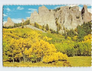 Postcard Cimarron Canyon in the Uncompahgre National Forest, Colorado