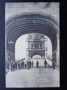 London THE TOWER BRIDGE from the road as it opens c1904 Postcard by Canon Series