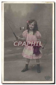 Old Postcard Diabolo Child