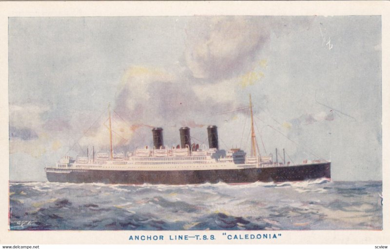 Anchor Line-T.S.S. Caledonia, Ocean Liner, 10-30s