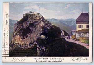 Germany Postcard The Gache Blick Viewpoint and Wendelsteinhaus Greetings 1900