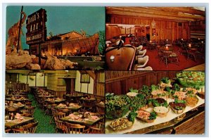 St Charles Missouri Postcard Noah Ark Restaurant Multiview c1960 Vintage Antique