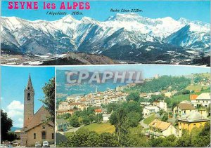 Postcard Modern Seyne les Alpes (Alpes de Haute Provence) 1260 meters alt The...