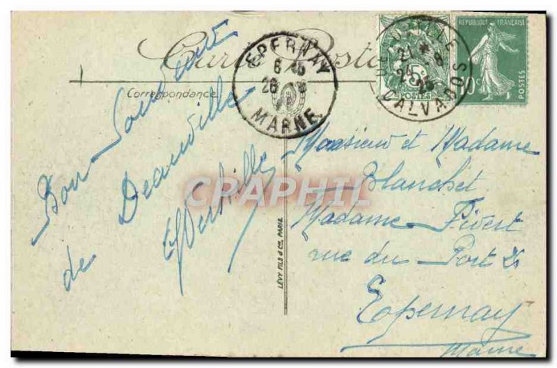 Old Postcard Trouville Beach