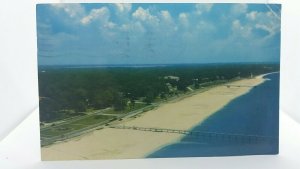 Vintage Postcard Mississipi Gulf Coast Highway United States Usa 1962