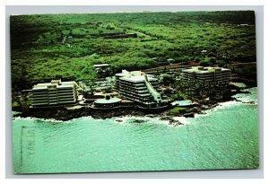 Vintage 1960's Advertising Postcard Kona Hilton Hotel Waikoloa Village Hawaii