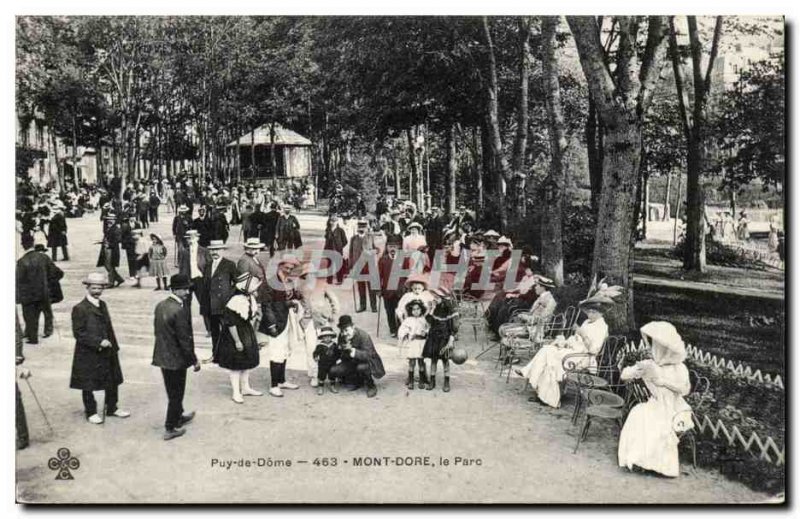 Mont dore Old Postcard The park