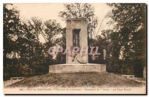 Postcard Old Forest of Compiegne Armistice Glade morning Monument