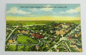 Vintage Postcard 1940's Aerial View State Teachers College Florence Ala