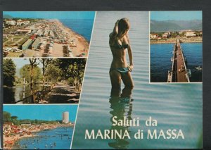 Italy Postcard - Saluti Da Marina Di Massa   T4477