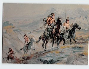 Postcard Intruders By Charles Marion Russell, Helena, Montana