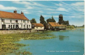 Hampshire Postcard - The Royal Oak and Mill - Langstone - Ref TZ8888