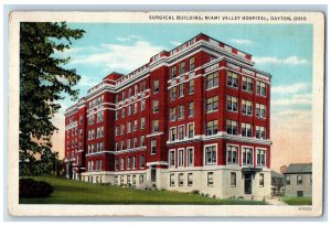 1937 Surgical Building Miami Valley Hospital Dayton Xenia Ohio OH Postcard