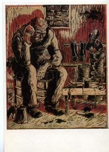 153699 Brazil Shoemaker by Bianshetti Old postcard