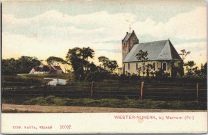 Netherlands Wester Nijkerk bij Marrum Friesland Vintage Postcard 04.09