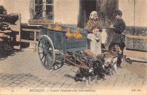 Belgium Laitiere flamande Flemish Milk Maid Dog Seller Peasant postcard B913