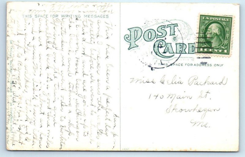 STOCKTON SPRINGS, Maine ME ~ POST OFFICE Waldo County 1910s Postcard 