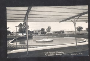 RPPC NORTH LAREDO TAMPS. MEXICO PARQUE MORLOS VINTAGE REAL PHOTO POSTCARD