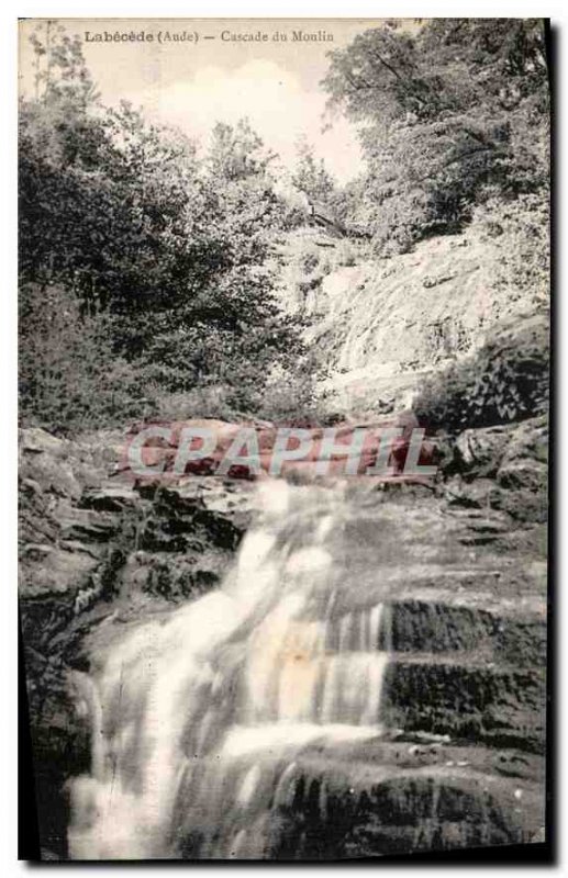 Postcard Old Labecede Aude Cascade Mill