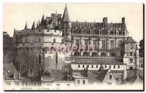 Old Postcard Amboise castle