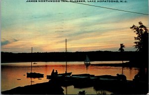 Vtg Glasser New Jersey NJ Lake Hopatcong James Northwood Inn 1960s Postcard