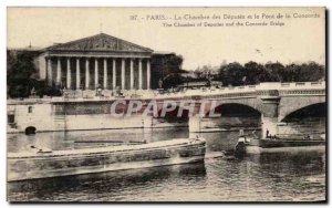 Old Postcard The Paris Chamber of Deputies and the Pont de la Concorde Peniche