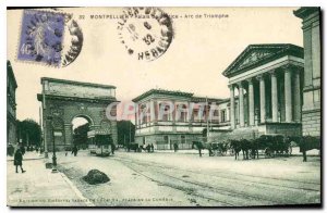 Old Postcard Montpellier Arc de Triomphe Justice Palas