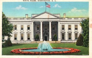 Vintage Postcard White House Home Of Presidents Virginia Freestone Washington DC