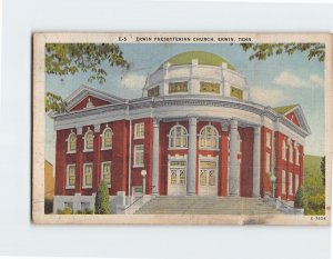 Postcard Erwin Presbyterian Church Erwin Tennessee USA