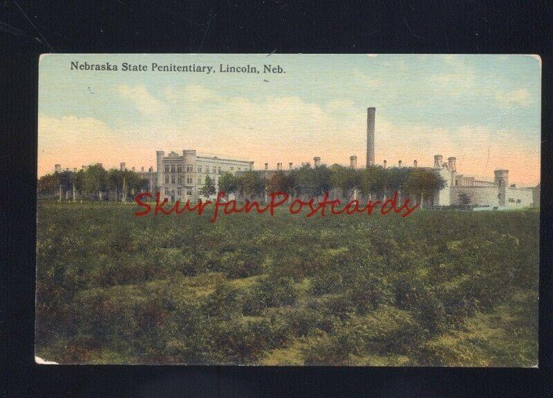 LINCOLN NEBRASKA STATE PENITENTIARY PRISON ANTIQUE VINTAGE POSTCARD NEB