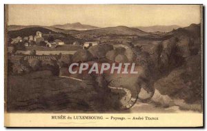 Old Postcard Musee Du Luxembourg Landscape Andre Tzanck