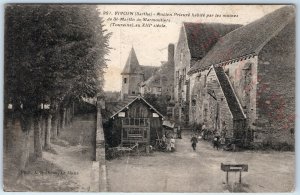 c1910s Vivoin, France Prioress Prioress Monks St Martin Postcard by Dolbeau A171