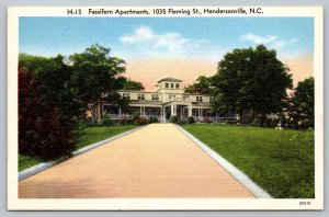 Postcard Fassifern Apartments 1035 Fleming St Hendersonville North Carolina